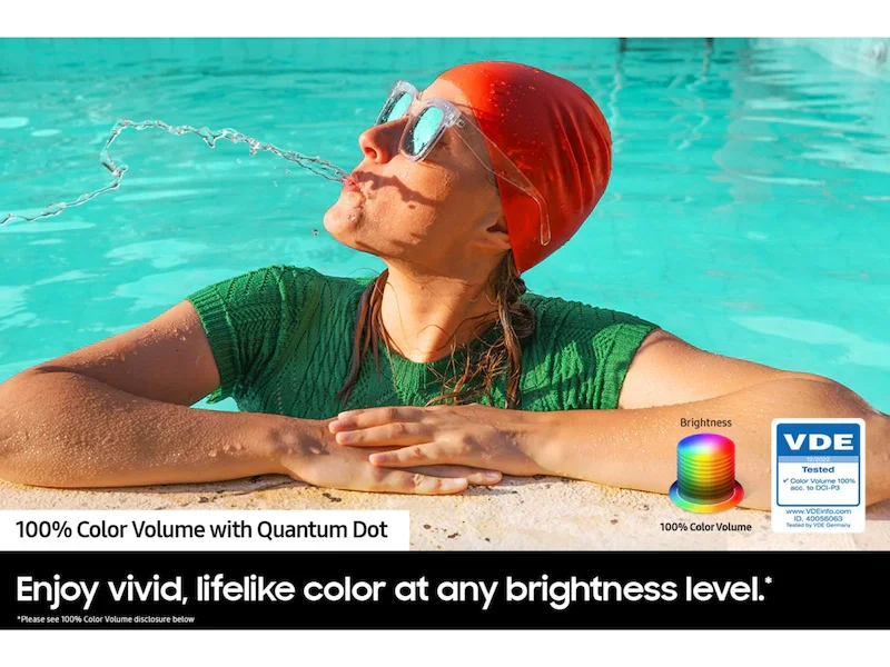 تلفزيون سامسونج QLED جاهز للشحن بمقاسات 55 بوصة 65 بوصة 75 بوصة 85 بوصة تلفزيون ذكي QLED 4K UHD Air Slim Tizen OS Q60CAJXXZ 2023 سنة أصلية #4