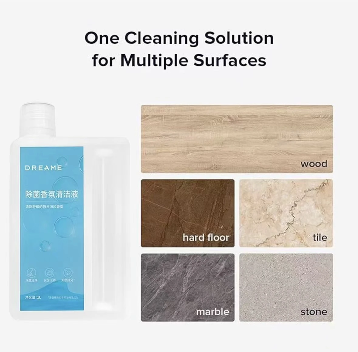 Original Dreame Cleaning Solution 1L For X40 Ultra / L40 Ultra / X50 Ultra / L10s Pro Ultra Complete Cleaning Fluid Accessories image 2