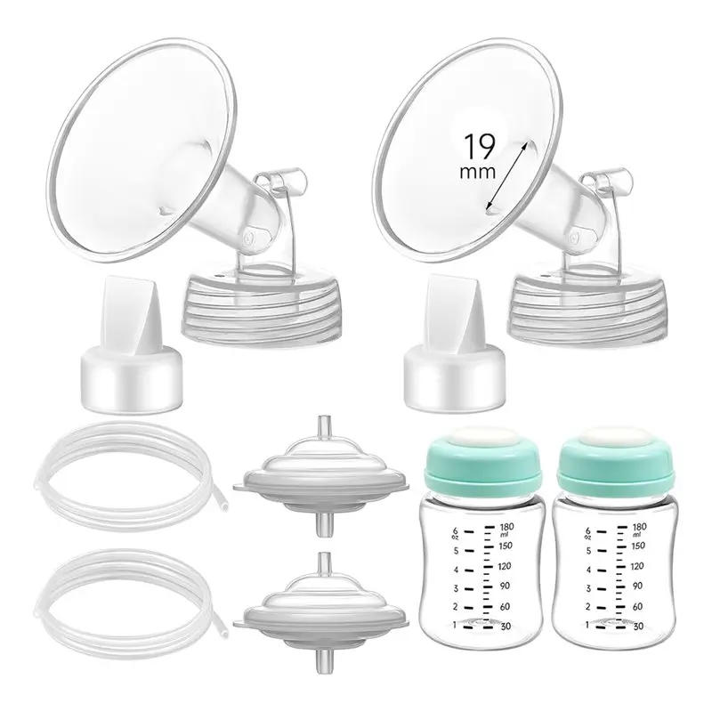 Immagine 5: 【ALLOWANCE】Set Completo di Parti di Ricambio per Pompa Spectra S1/S2/9 Plus - Include Flange da 19 mm, Valvole a Becco d'Anatra 