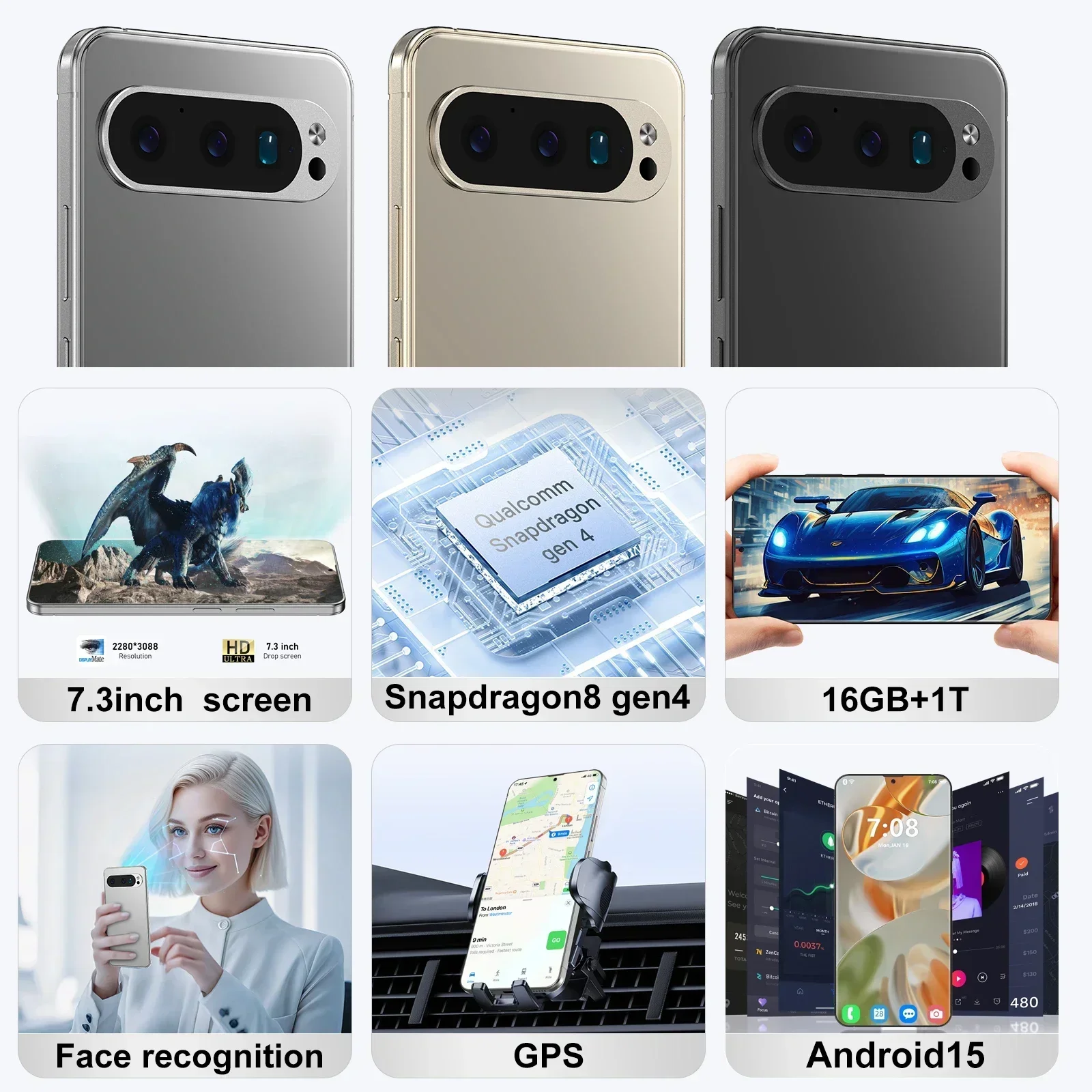 2025 Global Version Pixel 9 Pro XL Smartphone 5G 7.3