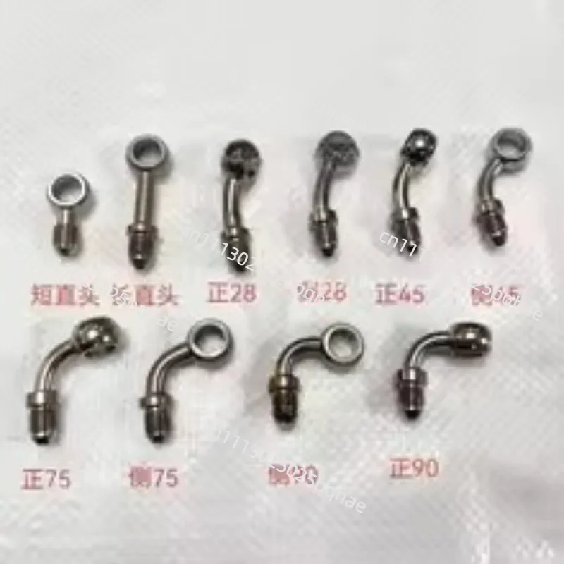 Apply To Auto Motorcycle Modified AN3 Brake YouTube Steel Throat Customized Angle 0/28/90 10mm Stainless Steel Fisheye Joint