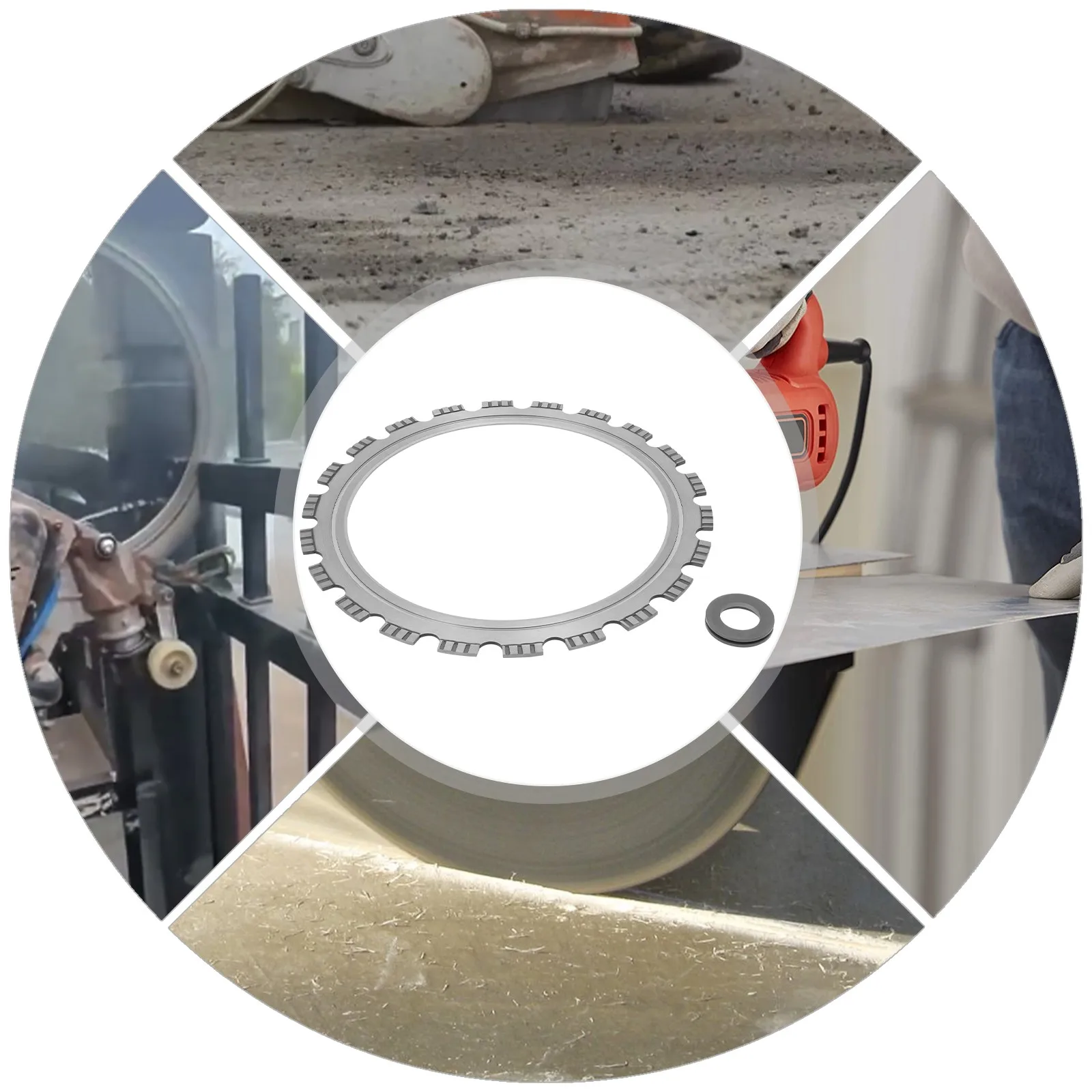 

Diamond Ring Saw Blade 270mm For Concrete Cutting With 22 Cutter Heads And 0.18 Inch Cutting Width