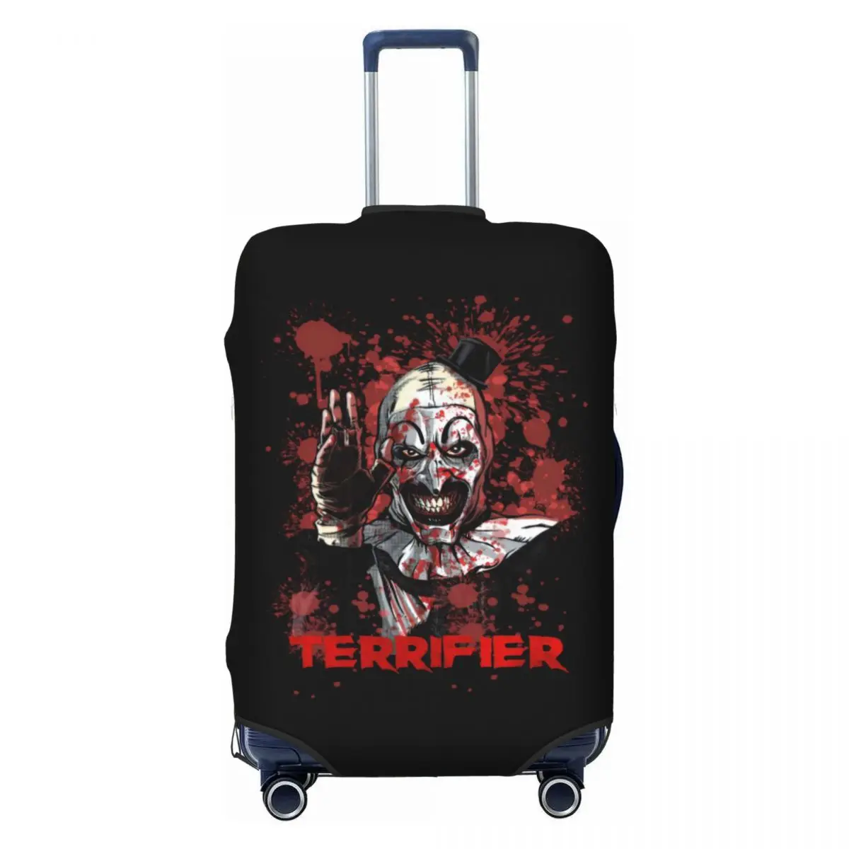 

Custom Horror Clown Halloween Movie Terrifier Luggage Cover Elastic Travel Suitcase Protective Covers Fits 18-32 Inch