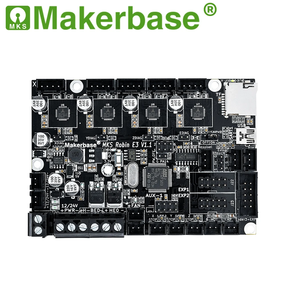 Makerbase MKS Robin E3 V1.1 Motherboard 3D Printer Parts With TMC2209 Driver VS SKR MINI E3 For Ender3/5 Voron0.1 and Klipper