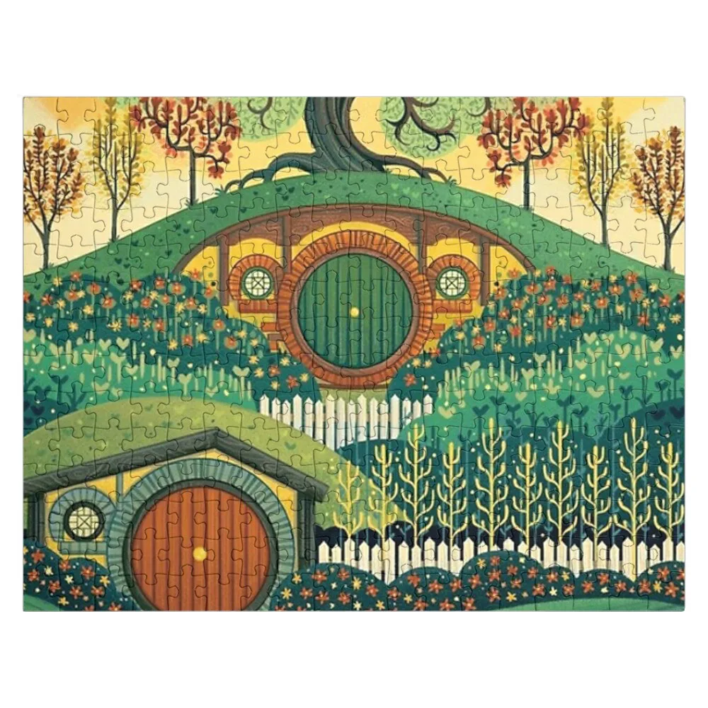 

Visit the Shine - Hobbiton Jigsaw Puzzle Wooden Jigsaw Puzzles Adult Wooden Puzze Custom Puzzle Wood