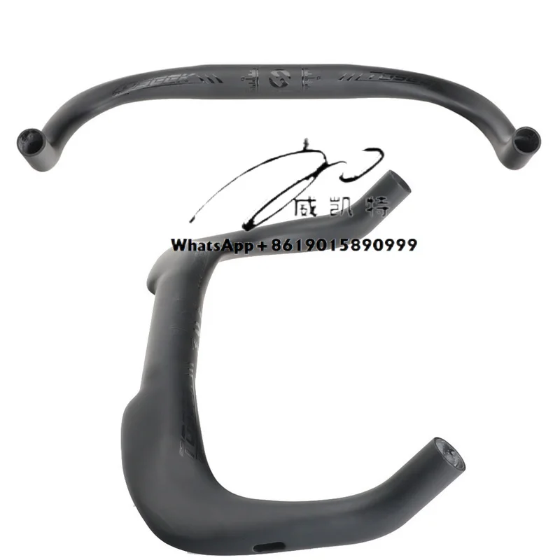 Toseek جميع ألياف الكربون مقبض الطائرة الطريق دراجة بقية المقود TT الثابتة والعتاد دراجة المقود بولهورن مقبض دورة أجزاء