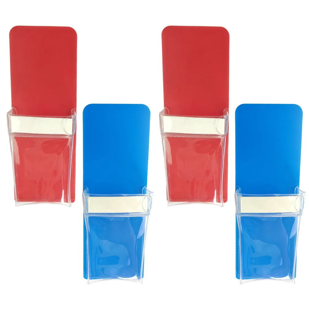 

4Pcs Magnetic Pen Holder Organizer Pencil Pen Storage Box for Whiteboard Fridge Magnetic Pocket Office Supplies Stationery