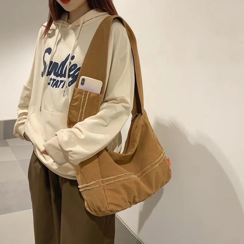 100% Cotton Female Male Teenager Casual Roomy School Book Hobo Handbag Student Fashion Woman Everyday Shoulder Crossbody Bag конвертер espada display port 20 pin male to dvi i 29 pin female 0 2м eportm dvif20