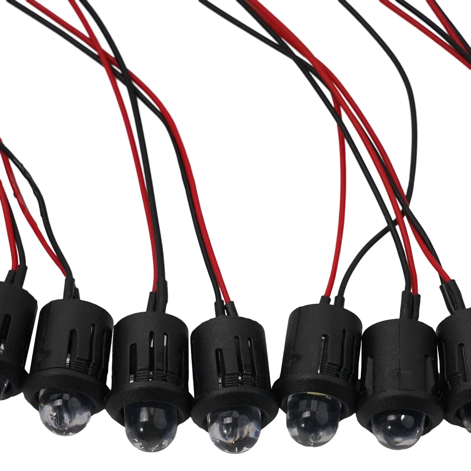 Imagem -04 - Prewired Constante Led Água Clara Bulbo Cabo Ultra Brilhante Vermelho Branco Azul Amarelo Lâmpada de Sinal 12v 10 mm 20cm 10 Pcs