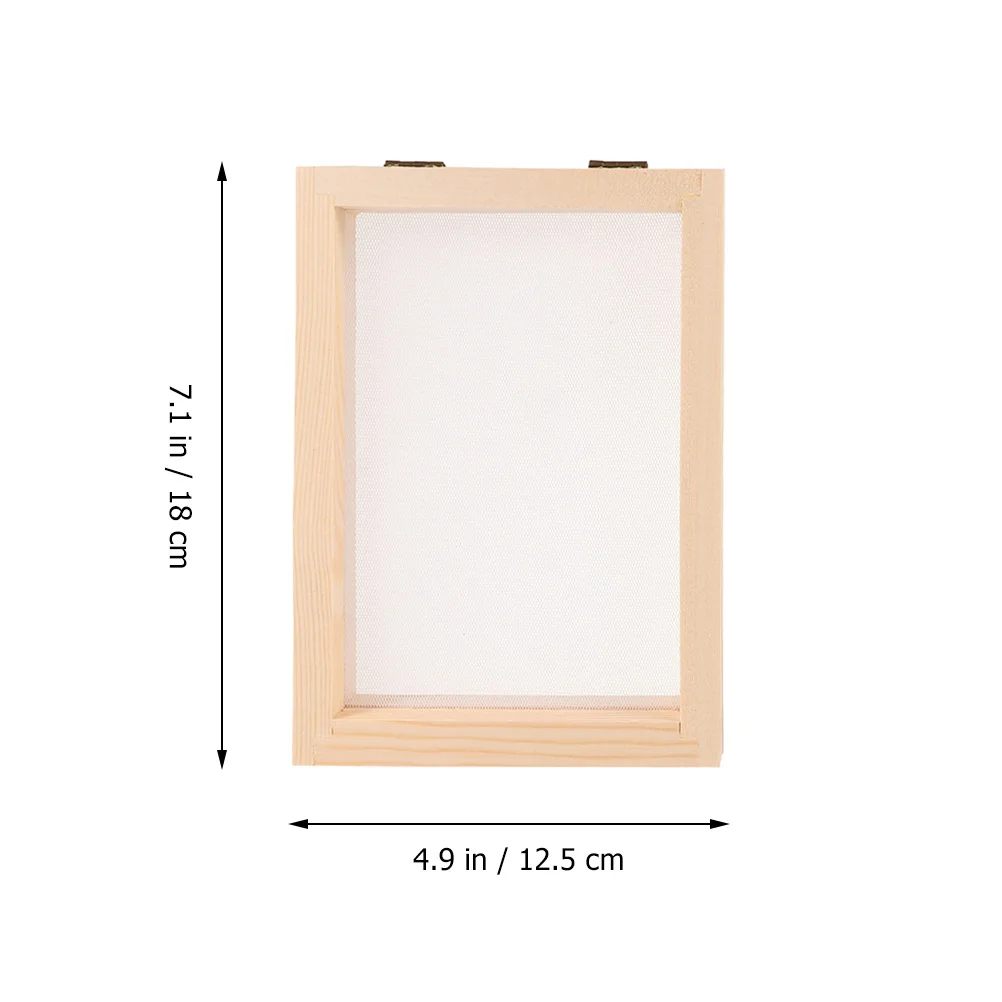 1 Juego de marco de madera para hacer papel DIY con pulpa seca, Kit de artesanía ecológica para niños, proyecto de arte educativo, artesanía sostenible