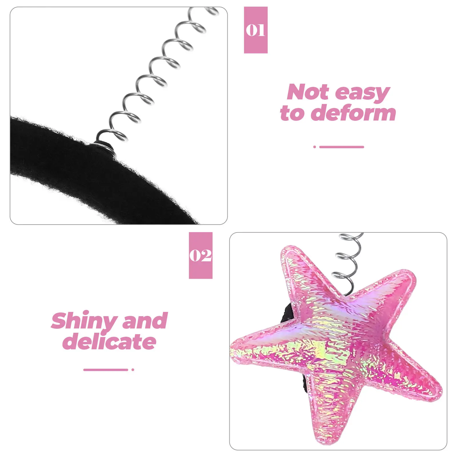 

Star Hairband Accessory Headband for Women Accessories Party Hoops Headpiece Ribbons