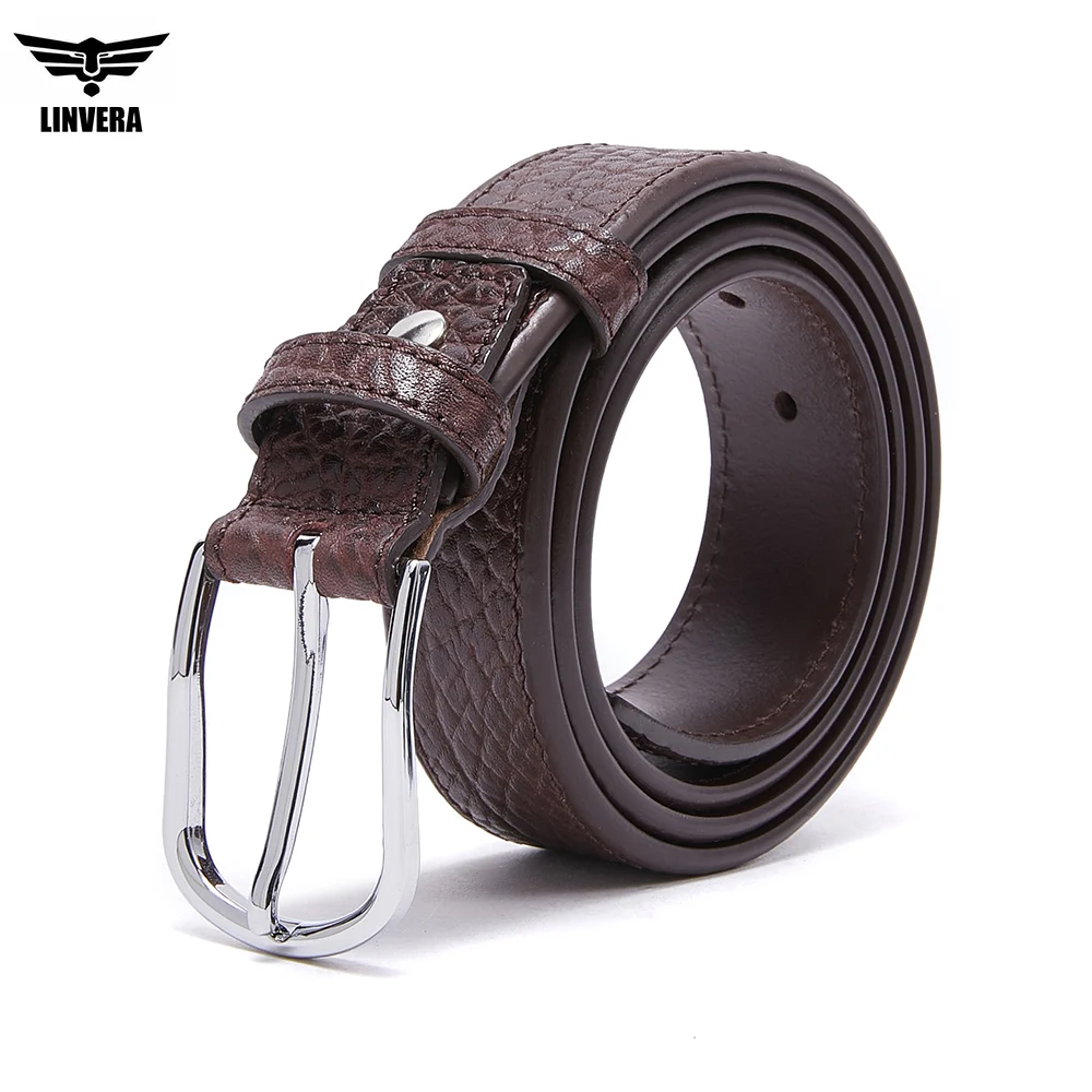 

Men's genuine leather headband cow belt needle buckle retro casual belt waist belt pants belt