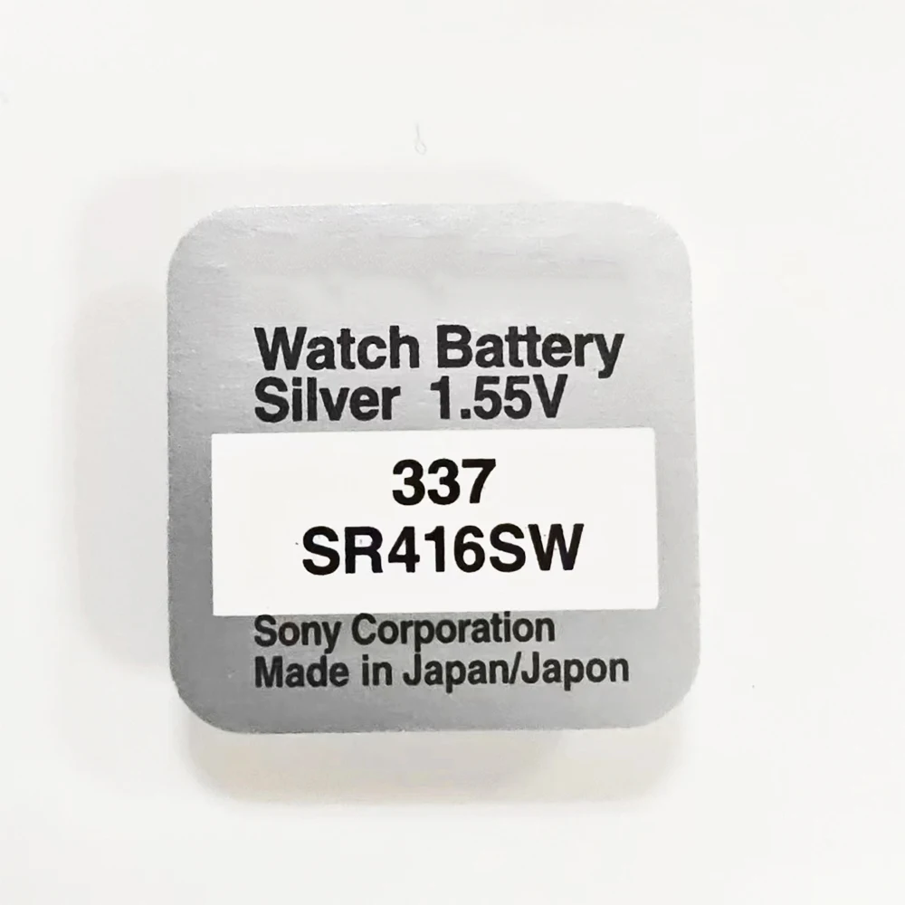 Batería de botón Original para reloj SONY SR416SW, pila de moneda 500 D337 623 SP337 337 V, paquete Individual, 80-1,5 piezas