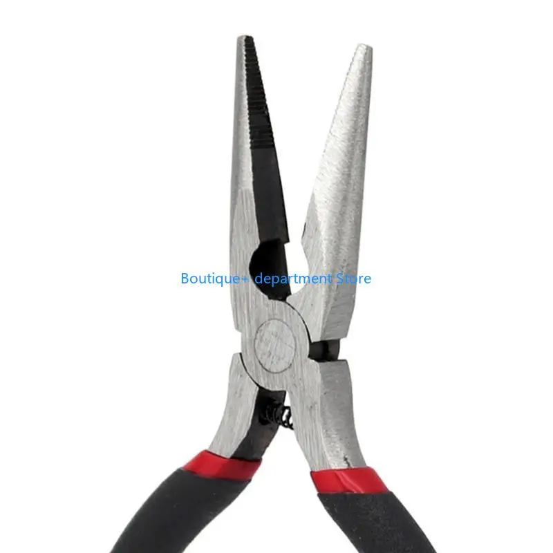 E1PD Reliable 5 inch Small Spring Loaded Needle Nose Pliers Long Needle Nose Pliers for Home Repairs and Jewelry Making