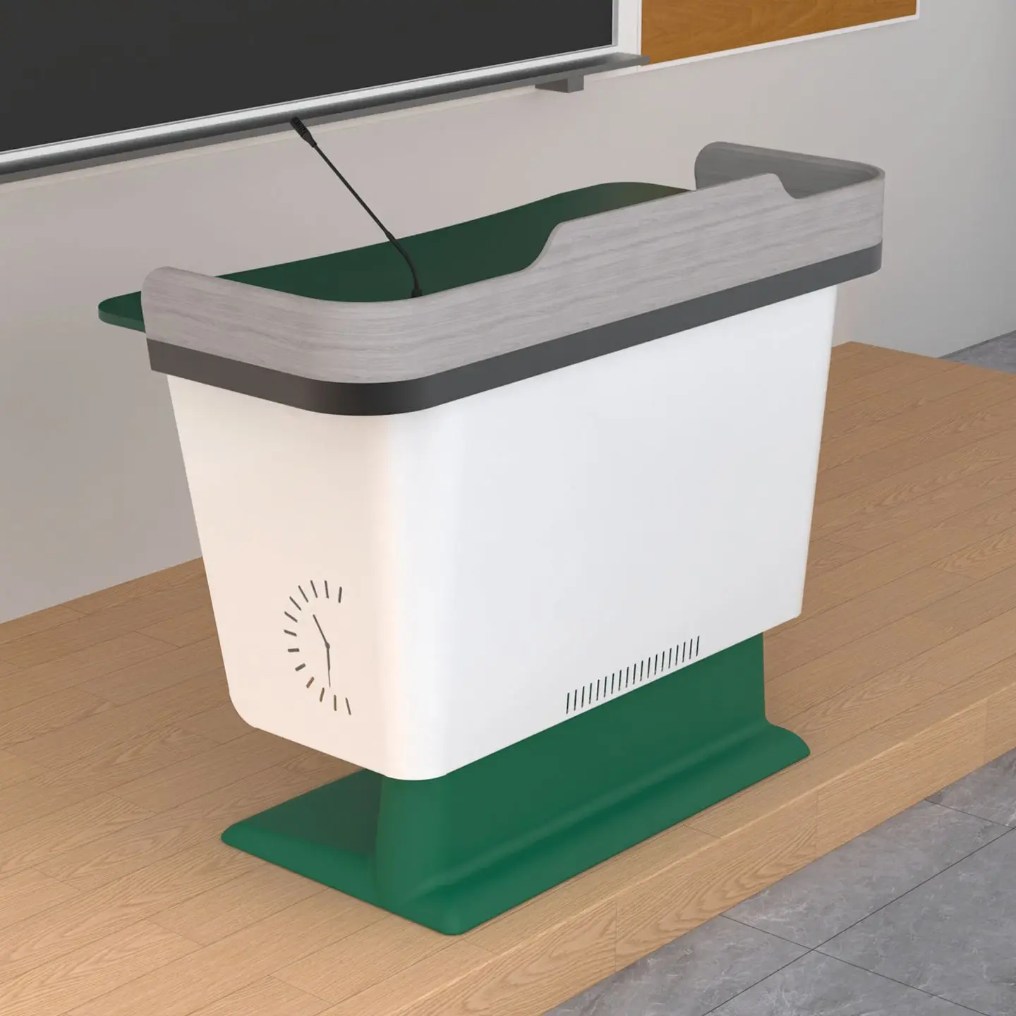 School teacher podium table lecture hall host podium consultation conference platform rostrum electric lifting lectern