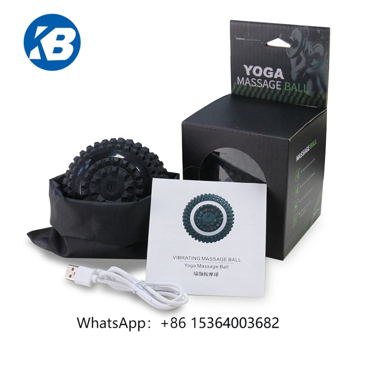 

TJXL-Printed Yoga Ball Electric Vibrating Massager with Back Strap