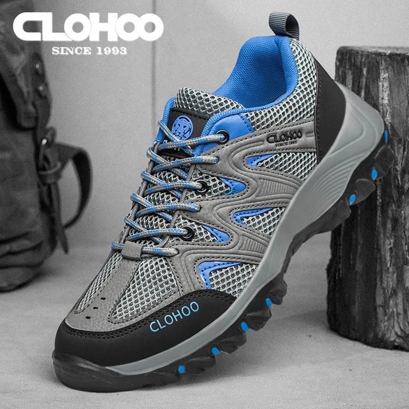 CLOHOO Breathable Outdoor Sports Casual Shoes Mountaineering Wearable Rubber Sole Comfortable Daily Casual Men\'s Shoes