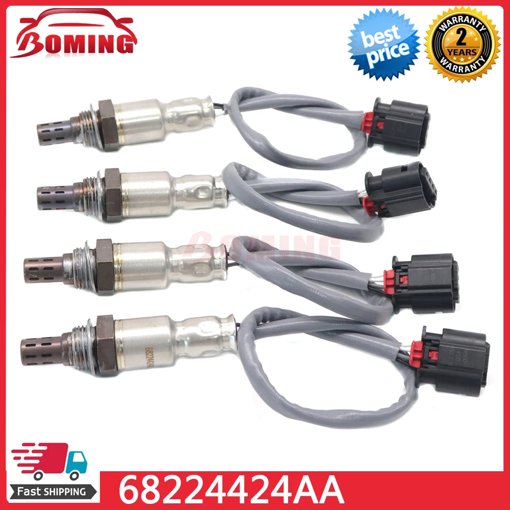 4x Car Air Fuel Ratio Lambda O2 Oxygen Sensor 68224424AA For Jeep Gladiator 3.0L 3.6L Wrangler JL 2.0L 3.6L 2018-2022