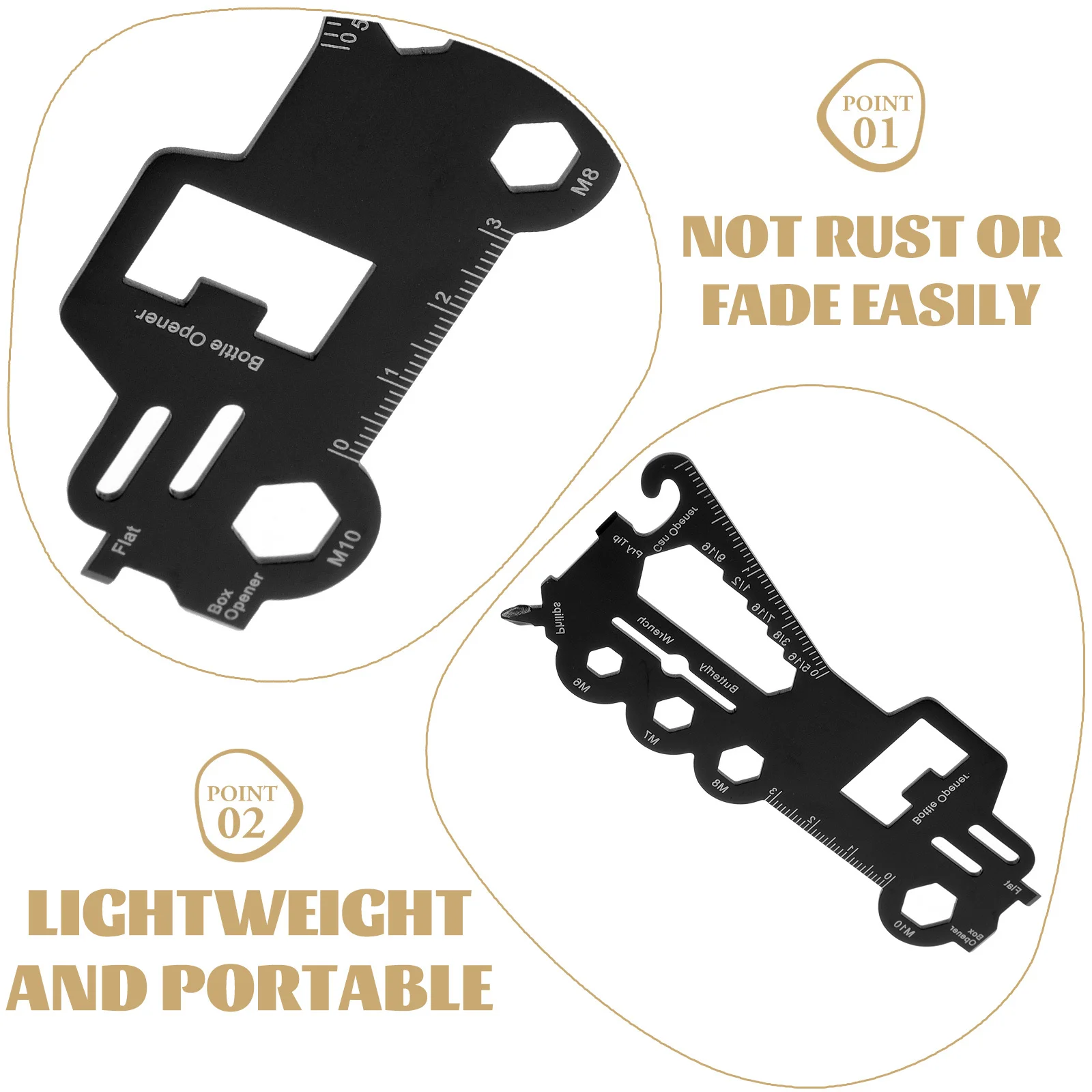 

Crane Shaped Multifunctional Tool Card Stainless Steel Outdoor Bottle Opener Camping Survival Gear Pocket Tool Cards