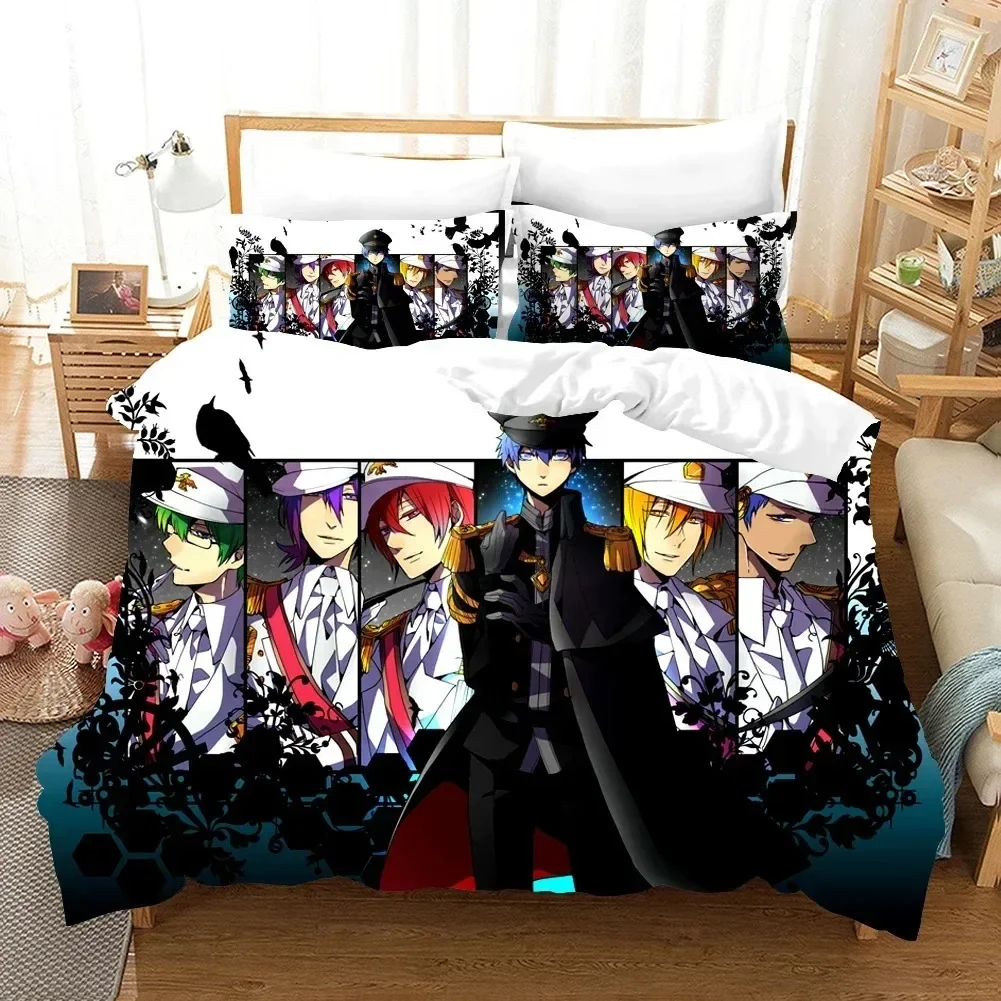 Kurokos Basketball Bedding Set 3D Printed Suitable for Bedroom Duvet Cover Set With Pillowcases Kids Home Textile