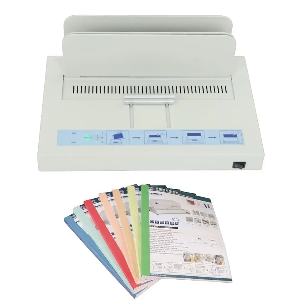 

[Рождество] Термопереплетная машина формата А4, толщина переплета 50 мм, настольная машина для переплета книг, металлическая термопереплетная машина