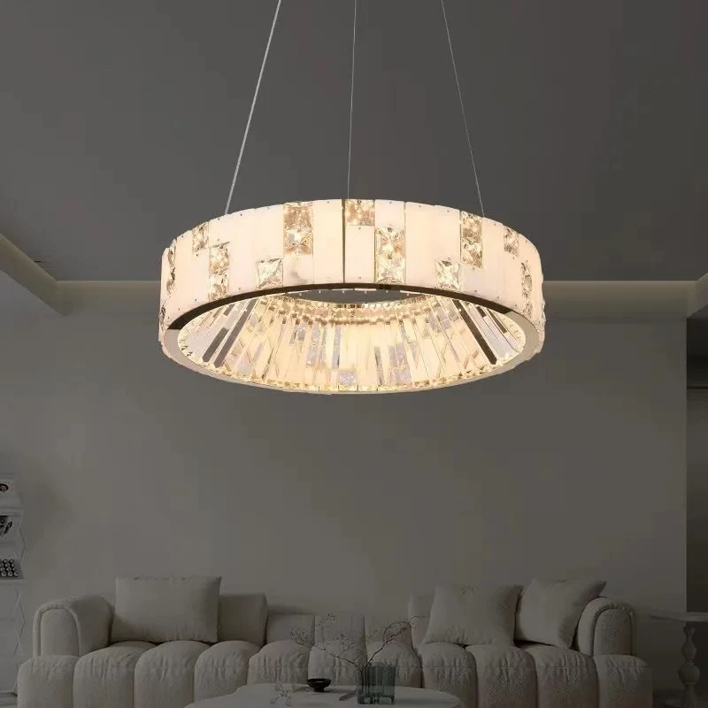 Modern Natural Marble Ceiling Chandelier LED Living Room Kitchen Villa Hotel Lobby Lighting Nordic Room Decoration Ceiling Light