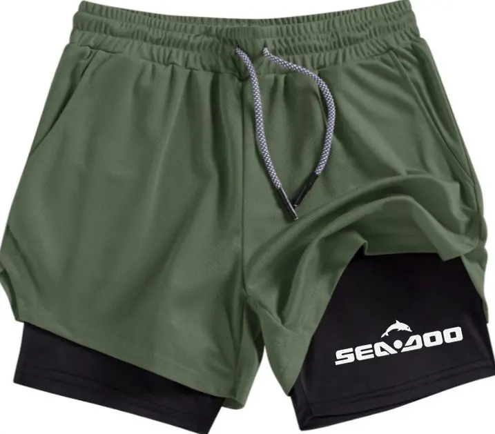 Sommer Sea-Doo Shorts für Herren, atmungsaktive Tennis- und Padel-Shorts, schnelltrocknende Badminton-Herrenshorts, Outdoor-Laufshorts – Detail 6