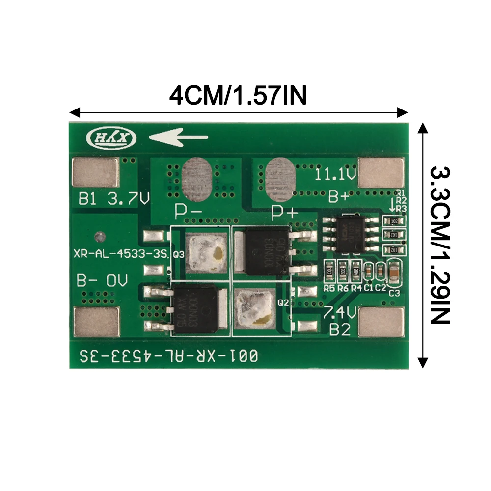 3S 12V 7A 18650 scheda di protezione della batteria al litio BMS Ternary modulo di protezione del caricatore agli ioni di litio Anti-sovraccarico sovraccarico