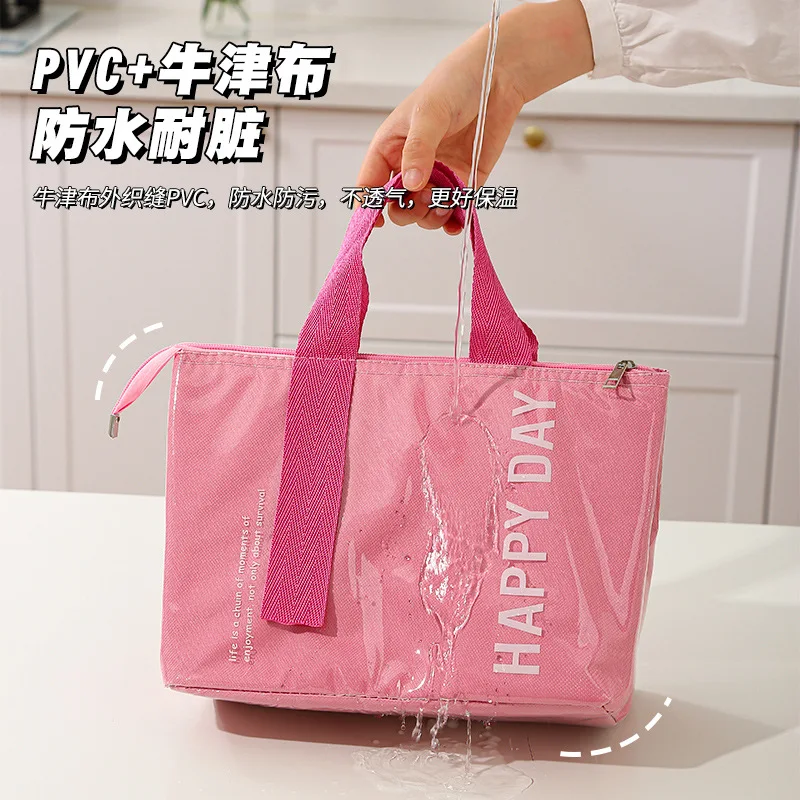 2025 New Aluminum Foil Insulated Lunch Bag Large Capacity Waterproof Food Storage Box Carrier lunch box bag
