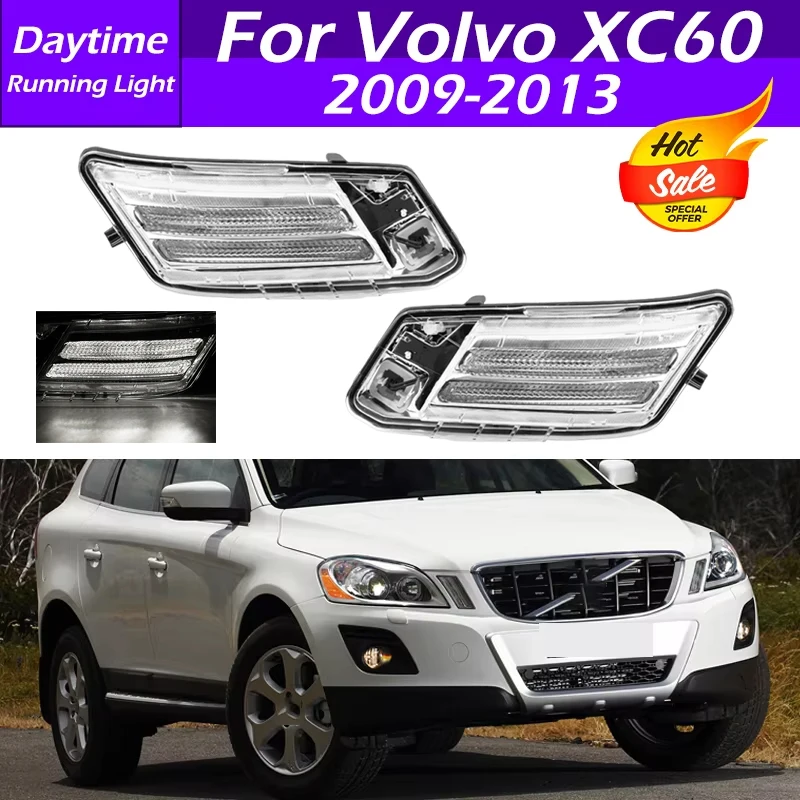 

31290873 31290874 Car Front Bumper DRL Daytime Running Light Turn Signal Lamp Fog Light For Volvo XC60 2009 2010 2011 2012 2013