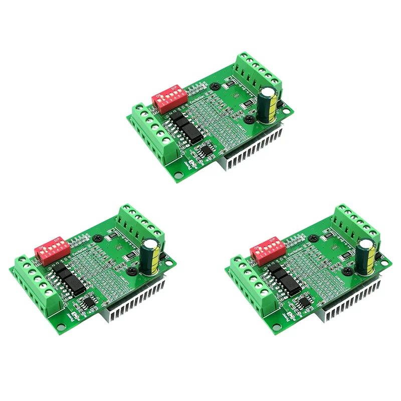 

Superior-3X TB6560 3.5A Stepper Motor Driver Controller Board 10-35V CNC Rounter Control Low Voltage Over Heat Current Protectio
