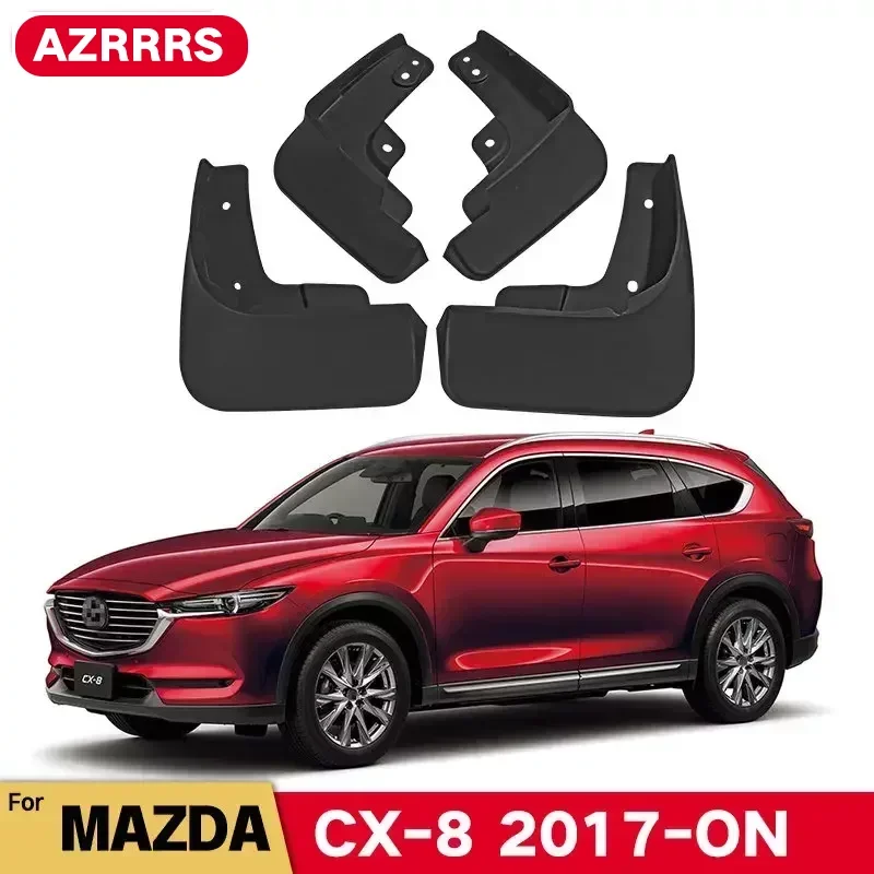 

Mud Flaps For Mazda CX8 CX 8 CX-8 2017-ON 2018 2019 Splash Guards MudFlaps Front Rear Mudguards Fender Car Exterior Accessories