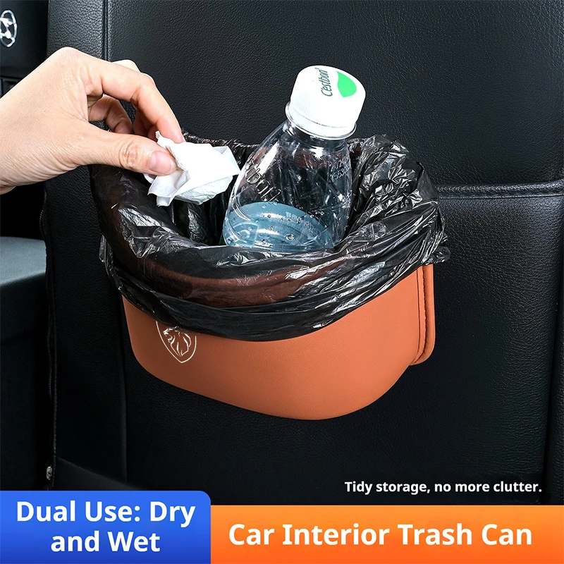 Car Door Storage Box Seat Hanging Trash Can Trash Can Suitable for Peugeot 205 206 207 208 301 307 308 406 407 408 508 2008 3008