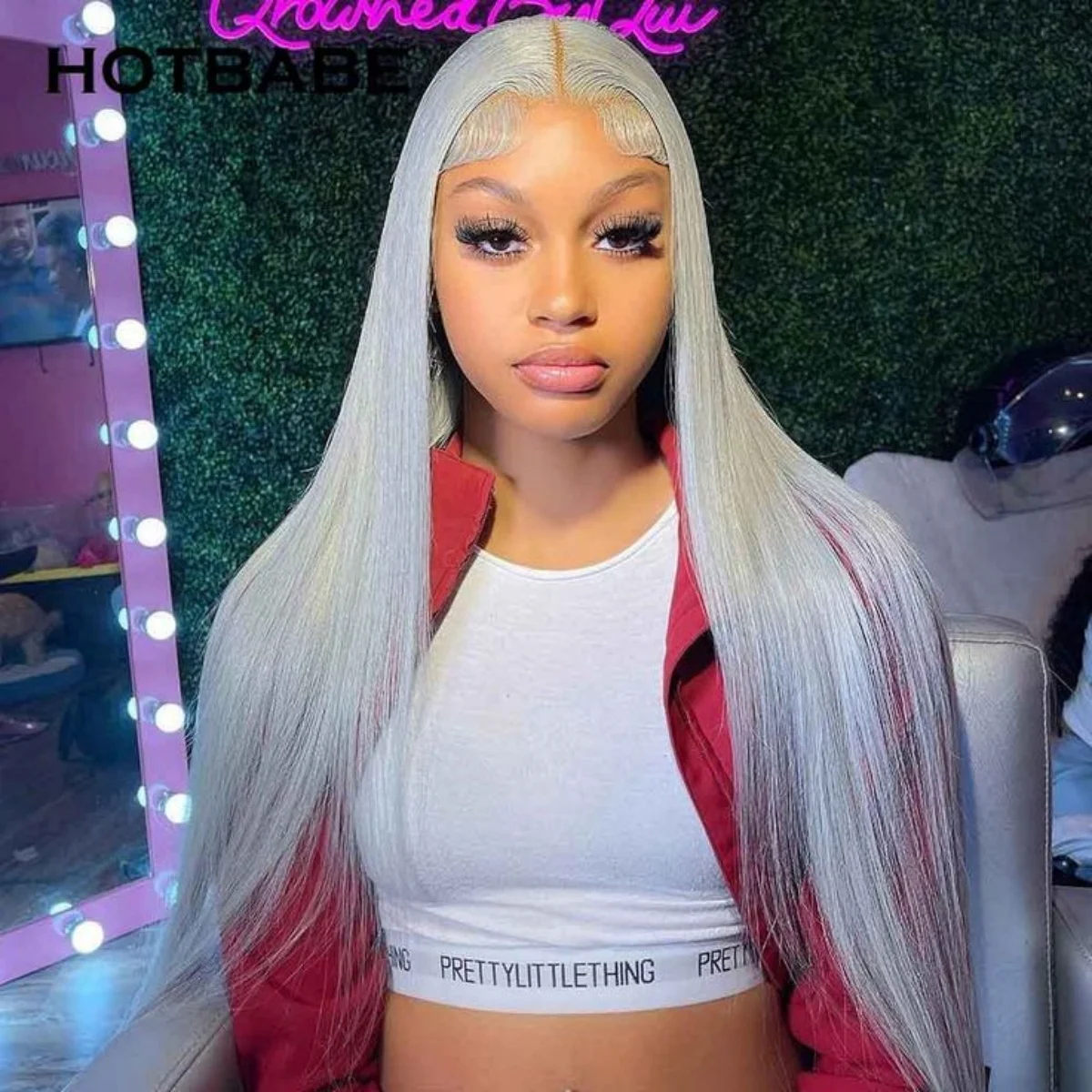 

40 42 Inch Grey Straight Human Hair Wigs 300 Density Transparent 13x6 Hd Lace Frontal Wig 100% Brazilian Human Hair For Women