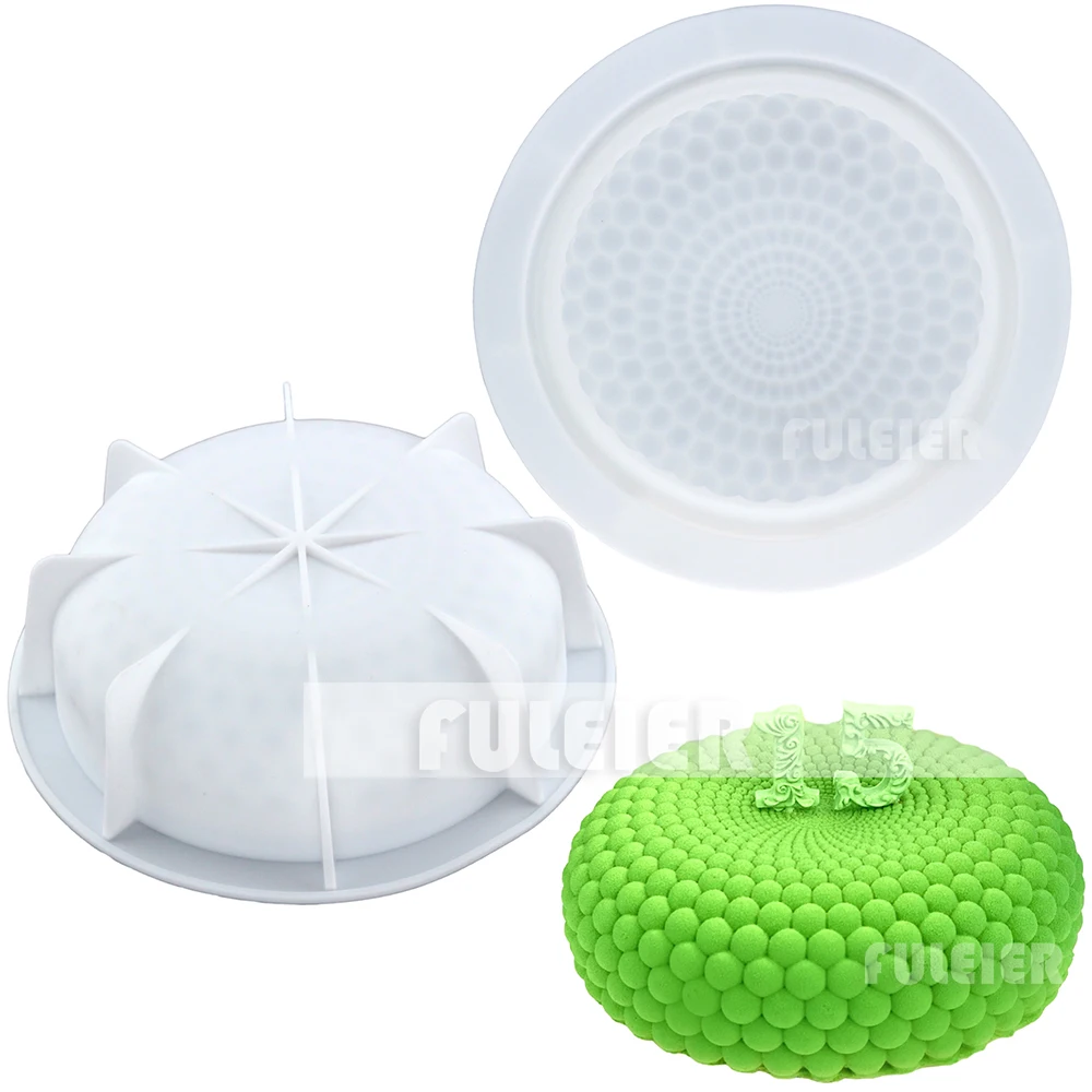 Pearls Cake Silicone Pastry Baking Mold For Mousse Handmade Non-stitck Art Cake Mould