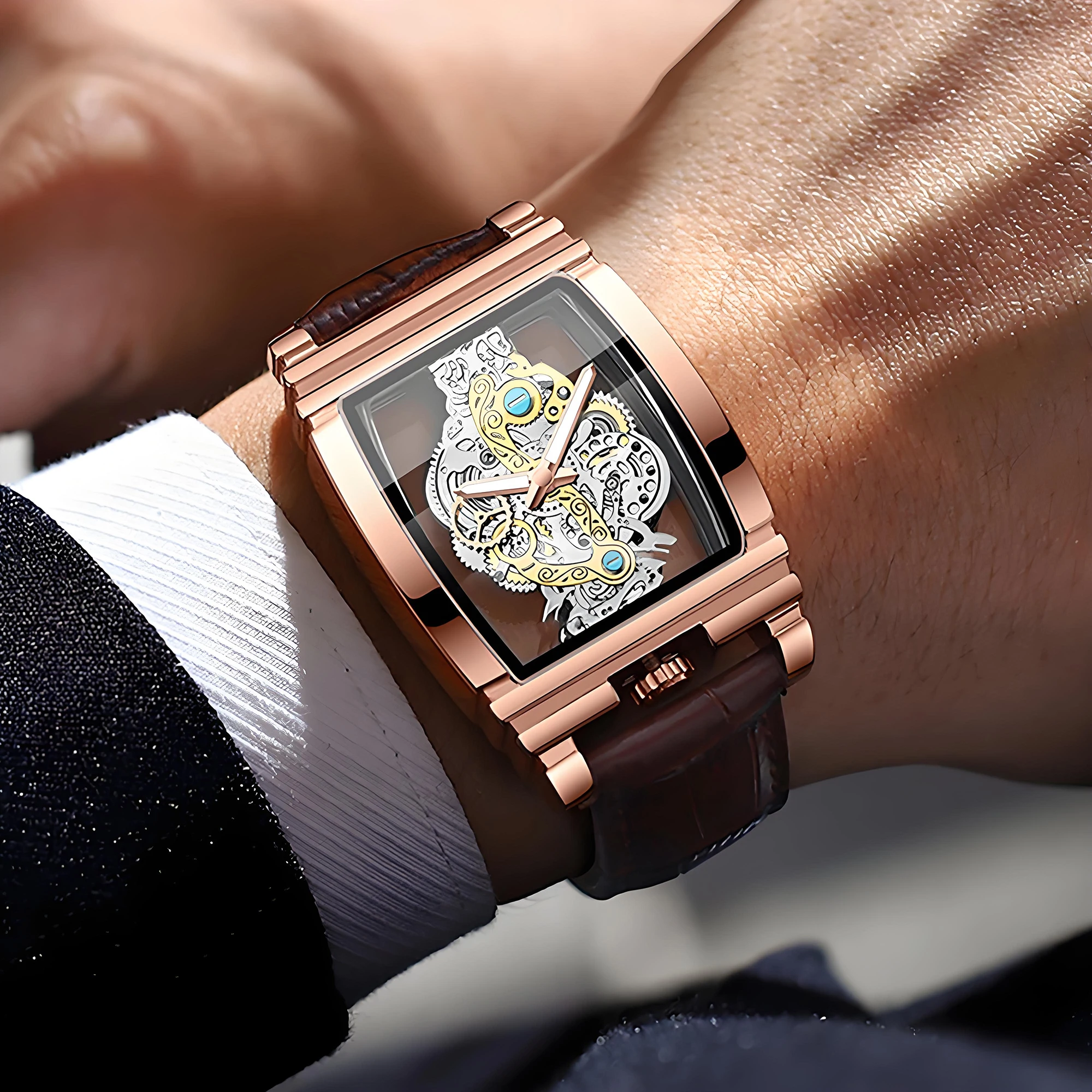 BINBOND Orginal Brand Leather - Smartwatch Branded Watches For Men ulasan dan harga