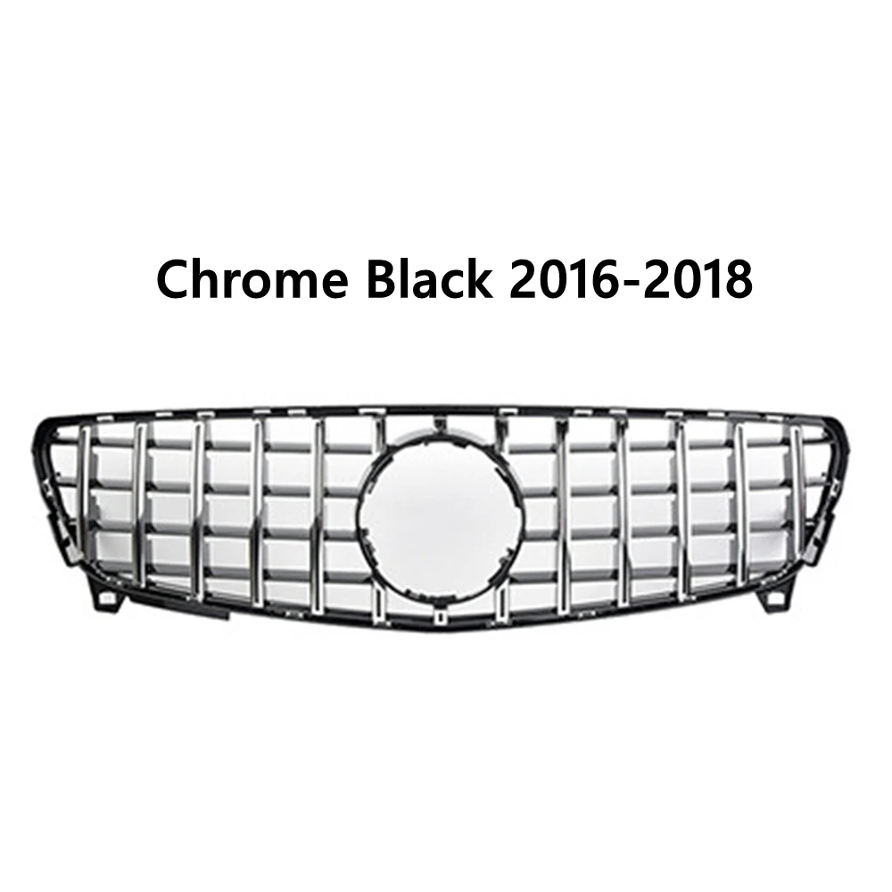 لمرسيدس A Class W176 Hatchback 2013 - 2015 2016-2018 A180 A200 A250 W176 Racing GT Grill تصفيف السيارة الأوسط ABS مصبغة #2