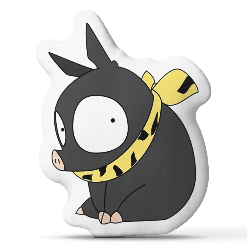 P Chan Anime Pig Plush Pillow Irregular Stuffed Cushion Ranma Character Throw Pillow for Sofa Bed Home Decor for Anime Fans