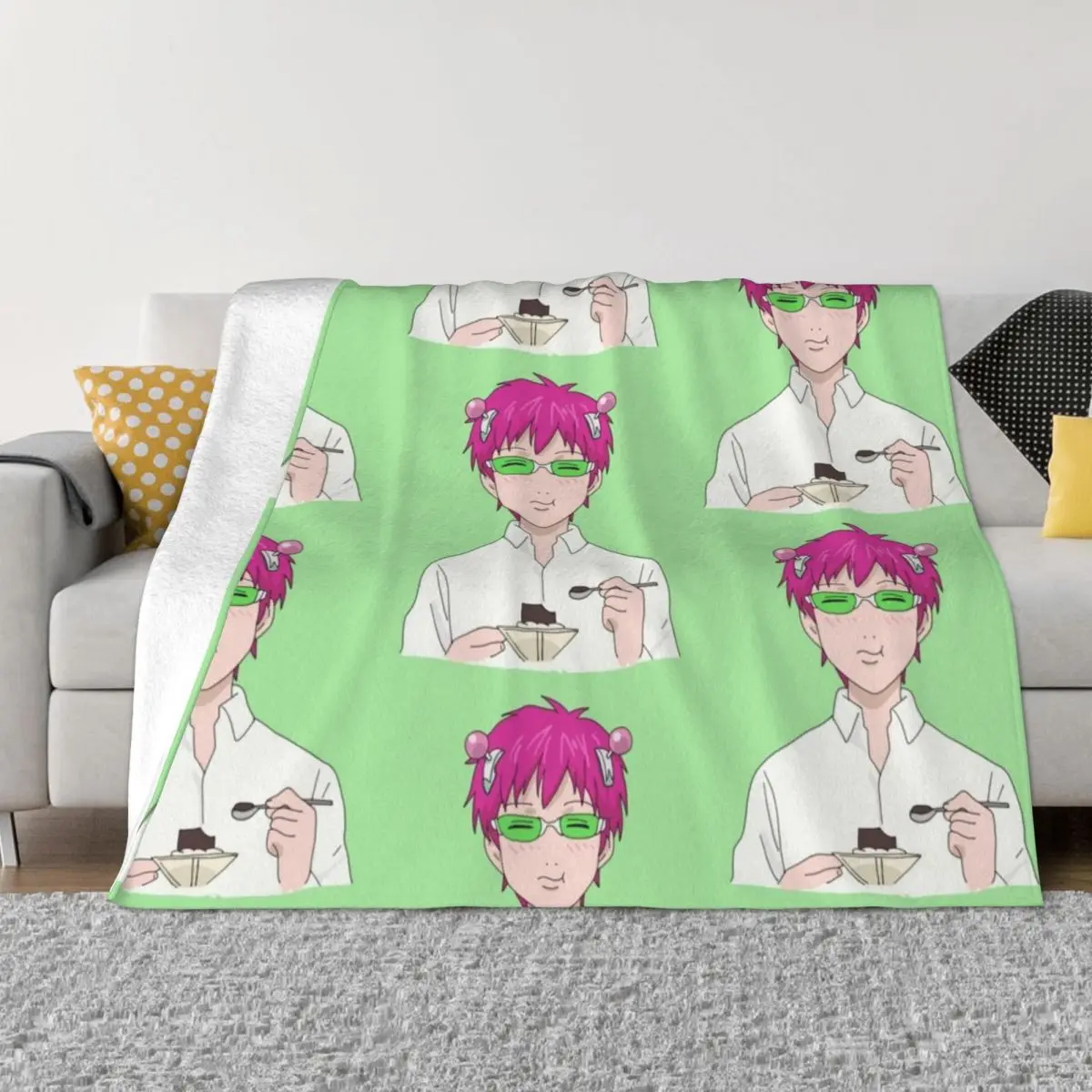 Kusuo Saiki Throw Blanket Nap Luxury Throw Custom for sofa Blankets