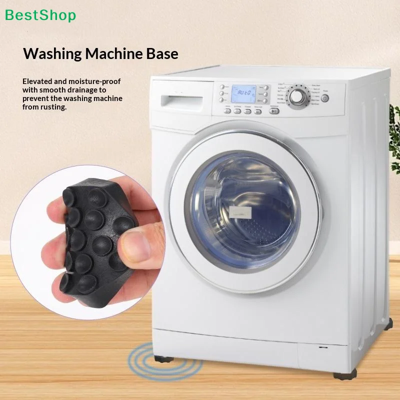 ☭Washing Machine Anti-Vibration Pads,Silicone Shock Absorber Foot Pads,Noise Reduction & Anti-Slip Washer/Dryer Base Mats