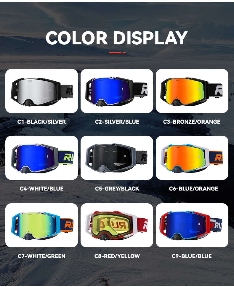 

Suitable for outdoor adults to wear helmets, sunglasses, ski goggles, and motorcycle goggles with interchangeable lenses