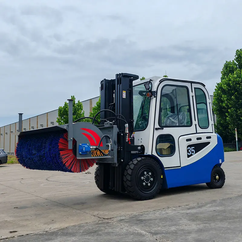 Customized sweeper 3ton Forklifts Warehouse Forklift Diesel EPA EURO5 2TON 3TON 3.5TON Diesel Forklift with free shipping