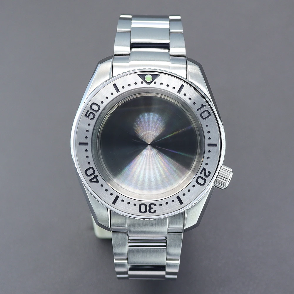 

42mm Men's Diver Watch Case Bracelet Stainless Steel For NH35 NH36 NH70 4R36 Movement Sapphire Glass Mod SPB185/SPB187J1 Parts