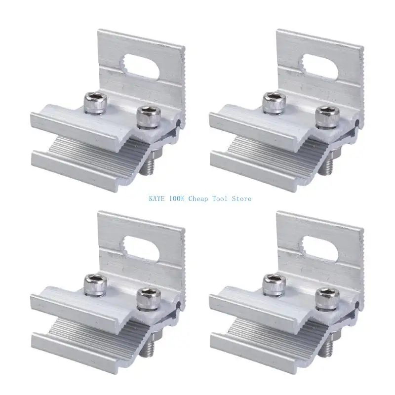 

G6KA 4pcs Photovoltaic Clamps Aluminum Solar Module Fixing Ensures Stability & Safe for Home & Commercial Solar Projects