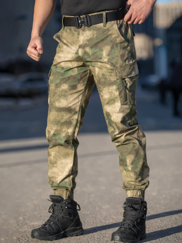 

Tactical Camouflage Jogger Pants 2024 Autumn Outdoor Ripstop Hiking Cargo Pants Men's Street High Quality Mulity Pocket Trousers