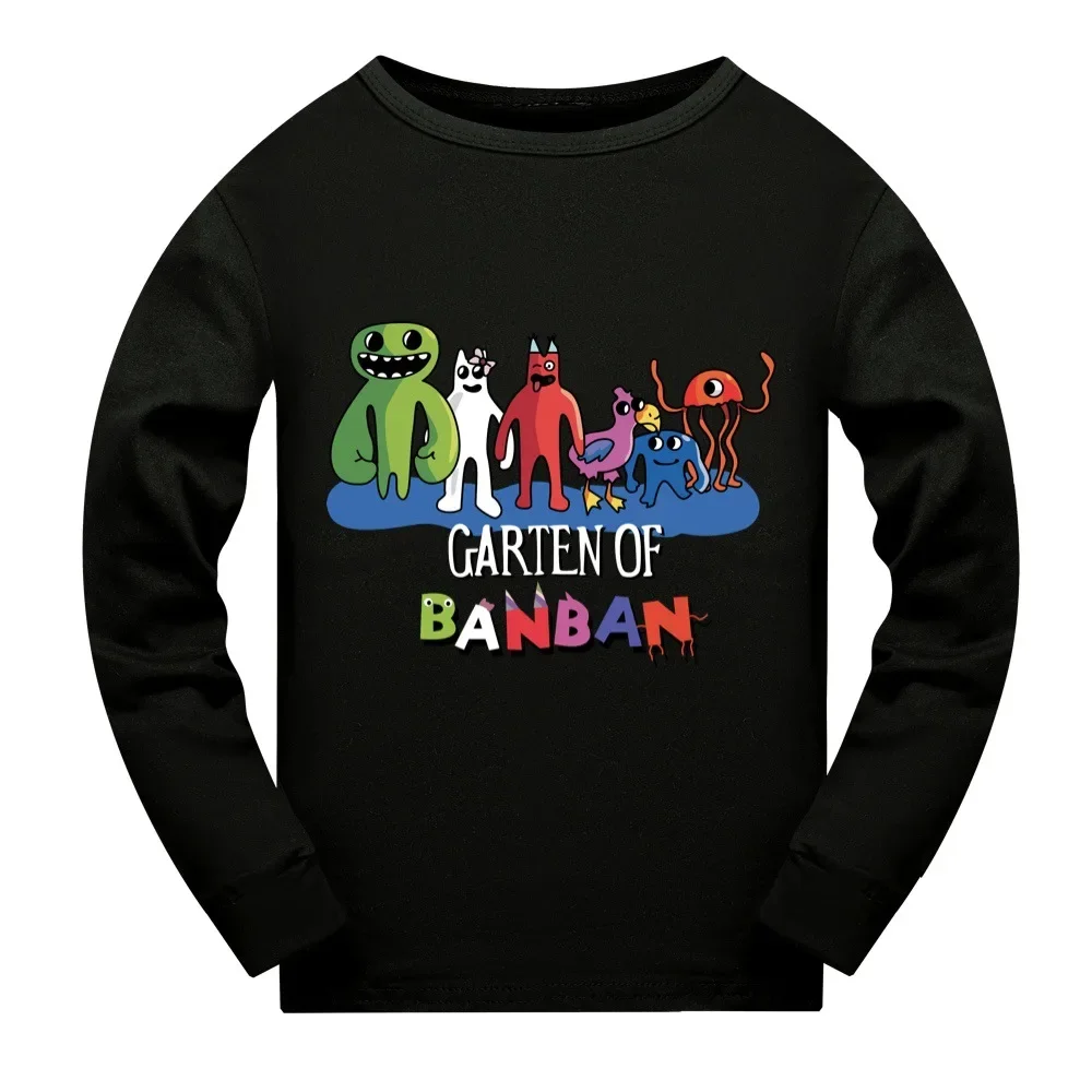 New Garden of Banban Tshirt Kids Cartoon Garten Ban T-shirt Toddler Girls Casual Innerwear Baby Boys Long Sleeve Pijama Tops