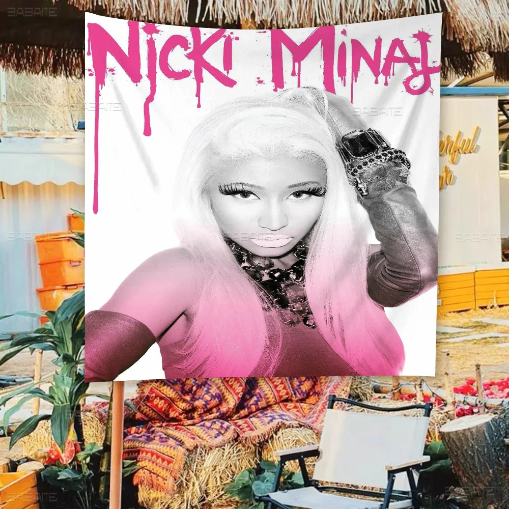 Rapper N-Nicki M-Minaj Large Size Shop Art Promotion Advertising Booth Flag Hanging Banners