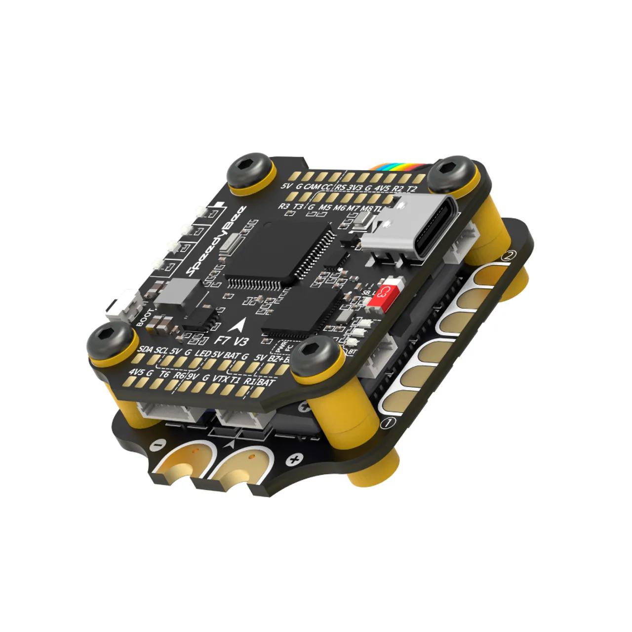 SpeedyBee F7 V3 50A Stack F722 Flight Control BL32 50A 4in1 ESC3 ~ 6S Lipo พร้อม Blackbox เครื่องวิเคราะห์เหมาะสําหรับ FPV Freestyle