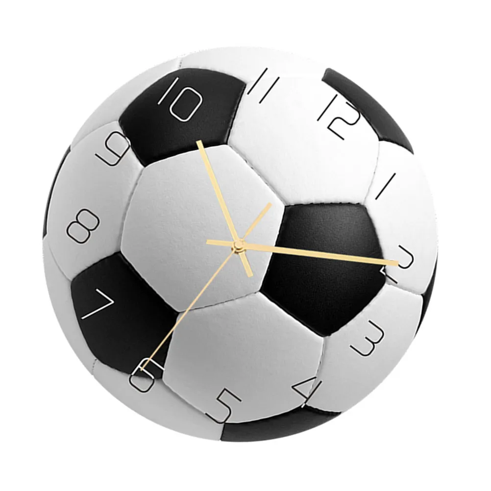 

Football Wall Acrylic Hanging Clock Large Arabic Numbers Silent Movement For Home Office Bedroom Study Decor Mute Wall Clock
