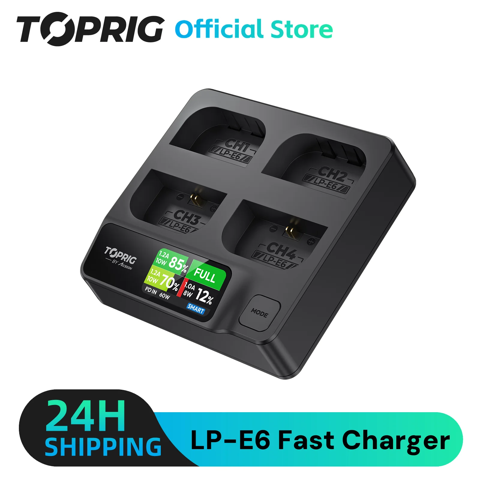 LP-E6 Battery Multifunction Charger For Canon EOS 5DS R 5D Mark II 5D Mark III 6D 7D 70D 60D 80D 90D 5DS R Camera